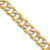 14k 7.75mm Semi-solid with Rhodium Pav‚ Curb Chain - PW-222EDA31-1344