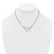 Sterling Silver Rhodium-plated Polished Circle 16 inch with 1 inch extension Necklace