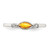 Sterling Silver Rhodium-plated Polished Citrine and White Topaz Ring - QR-41BB7C6A-7480
