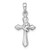 Sterling Silver Rhodium-plated Polished Cross With Dove Pendant