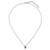 Sterling Silver Rhodium-Plated Polished Crystal Double Ocean Wave 16 inch with a 2 inch extention Necklace