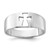 Sterling Silver Rhodium-plated Polished Cut-out Cross Ring - QR-3B647718-3333