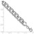 Sterling Silver Rhodium-plated Polished CZ 8.00mm Curb Link 7 Inch with 1.5 Inch Extension Bracelet