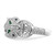 Sterling Silver Rhodium-plated Polished CZ Cheetah Ring - QR-9C935B7D-4447