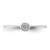 Sterling Silver Rhodium-plated Polished CZ Circle Ring - QR-2A0773B8-5840
