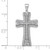 Sterling Silver Rhodium-plated Polished CZ Cross Pendant - QC-43961DBE-2658