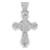 Sterling Silver Rhodium-plated Polished CZ Cross Pendant - QC-B6600B39-8445