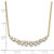 14k 7/8 carat Lab Grown Diamond VS/SI+ G+ Complete 18 inch Fashion Bar Necklace