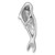 Sterling Silver Rhodium-plated Polished CZ Eye Harbor Seal Pendant