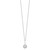 Sterling Silver Rhodium-plated Polished CZ Fancy 16in Plus 2in ext Necklace