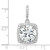Sterling Silver Rhodium-plated Polished CZ Pendant - QP-BA0F5084-2490