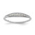 Sterling Silver Rhodium-plated Polished CZ Ring - QR-97B46E29-5080