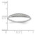 Sterling Silver Rhodium-plated Polished CZ Ring - QR-97B46E29-5080