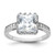Sterling Silver Rhodium-plated Polished CZ Ring - QR-A6362E8E-6796