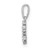 Sterling Silver Rhodium-plated Polished CZ Snowflake Pendant - QC-03373AAF-2419
