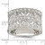 Sterling Silver Rhodium-plated Polished CZ Vintage Ring - QR-0987F396-2122
