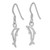 Sterling Silver Rhodium-plated Polished Dolphin Dangle Earrings - QE-300EE744-1549
