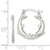 Sterling Silver Rhodium-plated Polished Dolphins Round Hoop Earrings