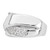 Sterling Silver Rhodium-plated Polished Fancy CZ Size 7 Ring