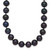 14k 7-8mm Black Near-Round Freshwater Cultured Pearl 16 inch Necklace