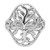 Sterling Silver Rhodium-plated Polished Fancy Tree Size 7 Ring