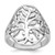 Sterling Silver Rhodium-plated Polished Fancy Tree Size 8 Ring