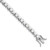 Sterling Silver Rhodium-plated Polished Fancy X's CZ Tennis Bracelet