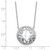 Sterling Silver Rhodium-plated Polished Filigree Mother of Pearl Filigree Circle 16 Inch with 2 Inch Extension Necklace