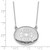 Sterling Silver Rhodium-plated Polished Front/Brushed Back 18.75 inch with 2 inch extension 20mm Oval Filigree Locket Necklace