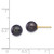 14k 7-8mm Black Round Akoya Saltwater Cultured Pearl Post Earrings