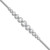 Sterling Silver Rhodium-plated Polished Graduated CZ Bracelet