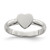 Sterling Silver Rhodium-plated Polished Heart Children's Ring - QR-41E86967-5816