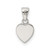 Sterling Silver Rhodium-plated Polished Heart Pendant