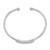 Sterling Silver Rhodium-plated Polished ID Children's Cuff Bangle - QB-C6F1C498-7204