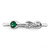 Sterling Silver Rhodium-plated Polished Infinity Lab Created Emerald Ring - QB-F86C9018-8667