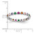 Sterling Silver Rhodium-plated Polished Multi-Color CZ Band Ring - QR-82CE9C9E-7361