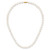 14k 7-8mm White Near-Round Freshwater Cultured Pearl 18 inch Necklace