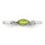 Sterling Silver Rhodium-plated Polished Peridot and White Topaz Ring - QR-DA9F70CF-4288