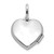 Sterling Silver Rhodium-plated Polished Reversible 15mm Heart Locket