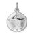 Sterling Silver Rhodium-plated Polished Sand Dollar Pendant - LP-11C61884-6310