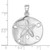 Sterling Silver Rhodium-plated Polished Sand Dollar Pendant - LP-4638EA44-2105