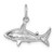 Sterling Silver Rhodium-Plated Polished Shark Pendant - PL-C3AE4B30-7907
