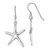 Sterling Silver Rhodium-plated Polished Starfish Dangle Earring - LE-EA5327EB-8001