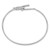 Sterling Silver Rhodium-plated Polished Toggle Clasp Bangle