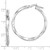 Sterling Silver Rhodium-plated Polished Twisted 2.5x30mm Hoop Earrings