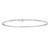 Sterling Silver Rhodium-plated Polished w/.5in extension Anklet