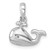 Sterling Silver Rhodium-Plated Polished Whale Pendant - PL-1140884F-6301