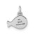 Sterling Silver Rhodium-plated Polished Whale Pendant - QP-24795537-1110