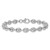 Sterling Silver Rhodium-plated Puffed Anchor/Mariner Link 7.5 inch Bracelet - QG-89A70844-7164