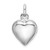 Sterling Silver Rhodium-plated Puffed Heart Charm - QC-819A3475-8790